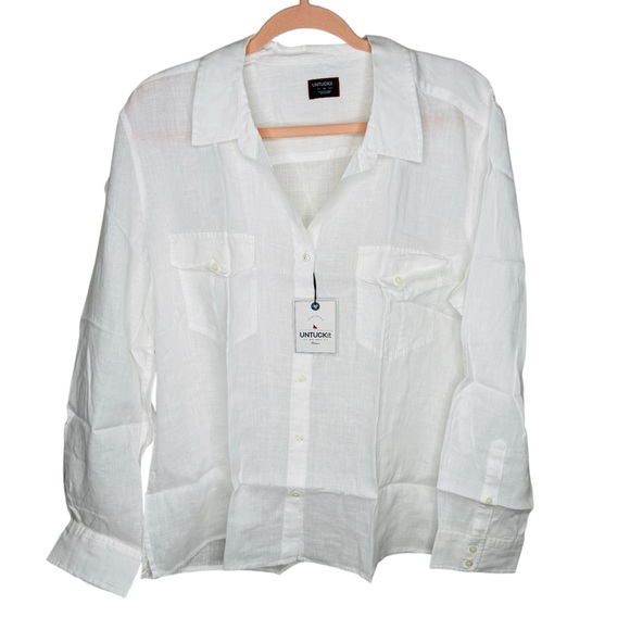 UNTUCKit Tops - NWT UNTUCKit Vitoria Relaxed Fit Long Sleeve Button Shirt Blouse Size 16 Plus